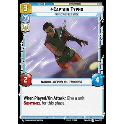 Star Wars: Unlimited Löskort: Twilight of the Republic: Captain Typho, Protecting the Senator (Foil)