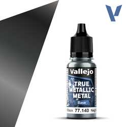 Vallejo True Metallic Metal: Obsidian Black (Base) (18ml)