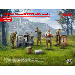US Field Stove M1937 with Cooks 1:35