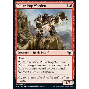 Magic Löskort: Strixhaven: School of Mages: Pillardrop Warden
