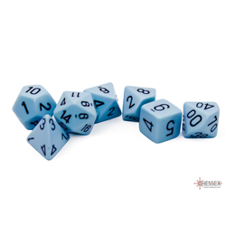 Opaque: Pastel Blue/black (7-Die set)