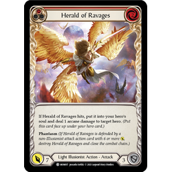 FaB Löskort: Monarch Unlimited: Herald of Ravages (Red) (Rainbow Foil)