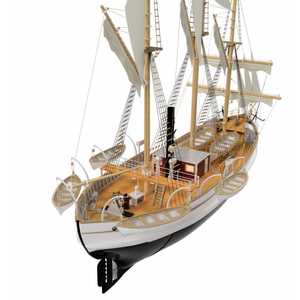 FRAM Polar Research Ship – 95 cm modell med fulla interiördetaljer, 1/50