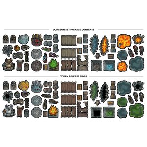 Tabletop Tokens Castle Furniture Set