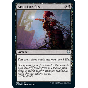 Magic löskort: Commander 2020: Ambition's Cost