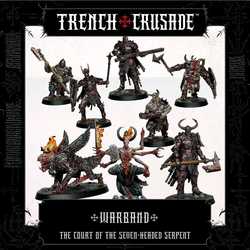 Trench Crusade: Court of the Seven Headed Serpent Warband (3D-resin) (8)