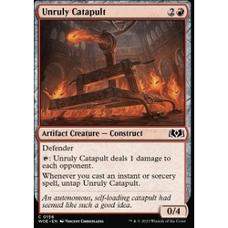 Magic löskort: Wilds of Eldraine: Unruly Catapult