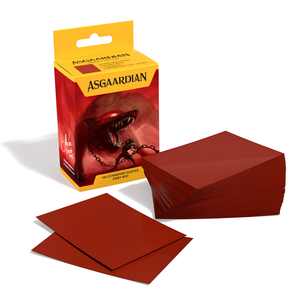 Card Sleeves Standard Fiery Red (104 in box) (Asgaardian)