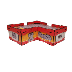 District 5 L-Apartment (red) (UV-printed) (MDF)