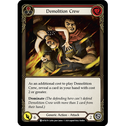 FaB Löskort: Welcome to Rathe Unlimited: Demolition Crew (Red) (Rainbow Foil)