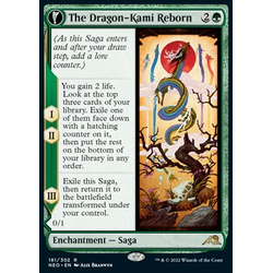 Magic löskort: Kamigawa: Neon Dynasty: The Dragon-Kami Reborn // Dragon-Kami's Egg (Foil)