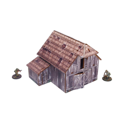 Pre-Painted WW2 Ostfront Village Barn (UV-printed) (MDF) (1)