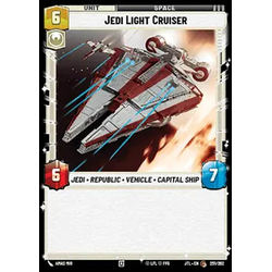 Star Wars: Unlimited Löskort: Jump to Lightspeed: Jedi Light Cruiser