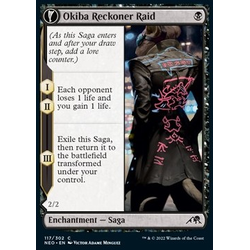 Magic löskort: Kamigawa: Neon Dynasty: Okiba Reckoner Raid // Nezumi Road Captain