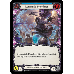 FaB Löskort: Monarch Unlimited: Lunartide Plunderer (Blue) (Rainbow Foil)