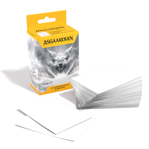 Card Sleeves Standard Plain White (104 in box) (Asgaardian)
