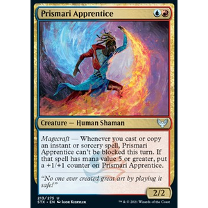 Magic Löskort: Strixhaven: School of Mages: Prismari Apprentice