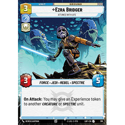 Star Wars: Unlimited Löskort: Legends of the Force: Ezra Bridger, Attuned With Life (Hyperspace)