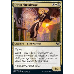 Magic Löskort: Strixhaven: School of Mages: Owlin Shieldmage