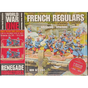 WW1 French Regulars - Advancing / Attacking / Command