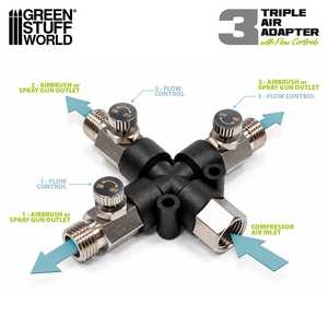 3-Way Airbrush Manifold
