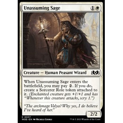 Magic löskort: Wilds of Eldraine: Unassuming Sage (Foil)