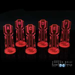 Acrylic Sci Fi Objectives - Fluorescent Red Alpha (6)