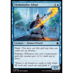 Magic löskort: Magic: The Gathering Foundations: Elementalist Adept