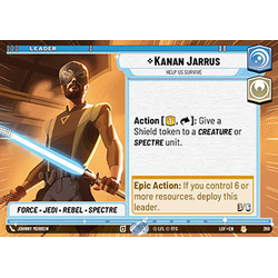 Star Wars: Unlimited Löskort: Legends of the Force: Kanan Jarrus, Help Us Survive (Hyperspace)