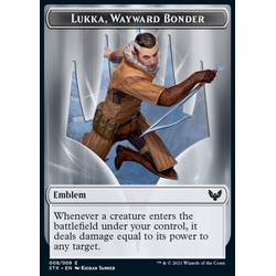 Magic Löskort: Strixhaven: School of Mages: Lukka, Wayward Bonder Emblem