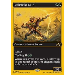 Magic löskort: Magic: Aetherdrift: Webstrike Elite (alternative art) (Foil)