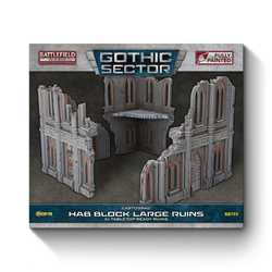 Battlefield in a Box: Gothic Sector - Castograd Hab Block Big Ruins (3)