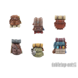 Tabletop-Art: Adventurer backpacks - Set 1 (6)