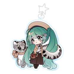 Hatsune Miku Acrylic Keychain – Kawaii Winter Time