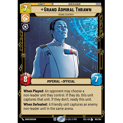 Star Wars: Unlimited Löskort: Secrets of Power: Grand Admiral Thrawn, Grand Schemer