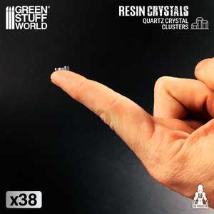 Clear Quartz crystal clusters (x38) (1:48)