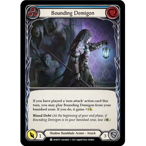 FaB Löskort: Monarch Unlimited: Bounding Demigon (Blue)