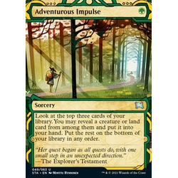 Magic Löskort: Strixhaven: Mystical Archive: Adventurous Impulse (alternative art)