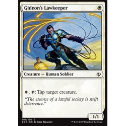 Magic löskort: Archenemy: Nicol Bolas: Gideon's Lawkeeper