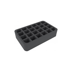Feldherr 60mm Half-size 24 slot foam tray for Blood Bowl Miniatures - 2016 Edition