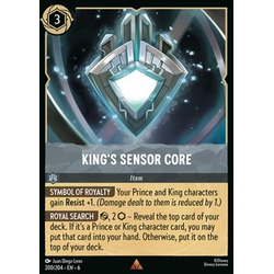 Lorcana Löskort: Azurite Sea: King's Sensor Core