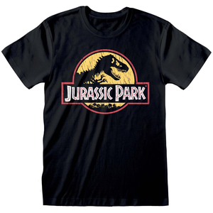 Jurassic Park - Original Logo Distressed T-Shirt - Large