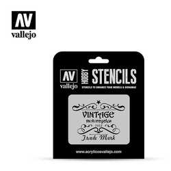 Vallejo Stencils: Vintage Motorcycles Sign