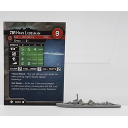 A&A Naval Miniatures Game: Germany: Z18 Hans Ludemann 40/60