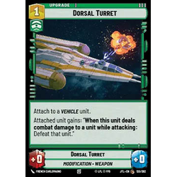 Star Wars: Unlimited Löskort: Jump to Lightspeed: Dorsal Turret