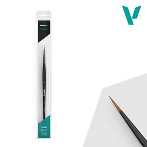 Vallejo Brush: Round Synthetic Hair No.0
