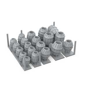 AK Basing Bits: Wood Barrels (resin) (32)