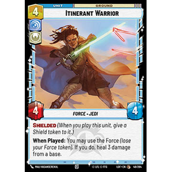 Star Wars: Unlimited Löskort: Legends of the Force: Itinerant Warrior