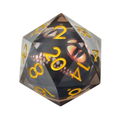 D20 Liquid Core Looking Glass Luck (33mm)