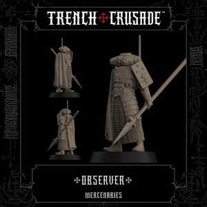 Trench Crusade: Mercenary - Observer with Trench Halberd (3D-resin) (1)